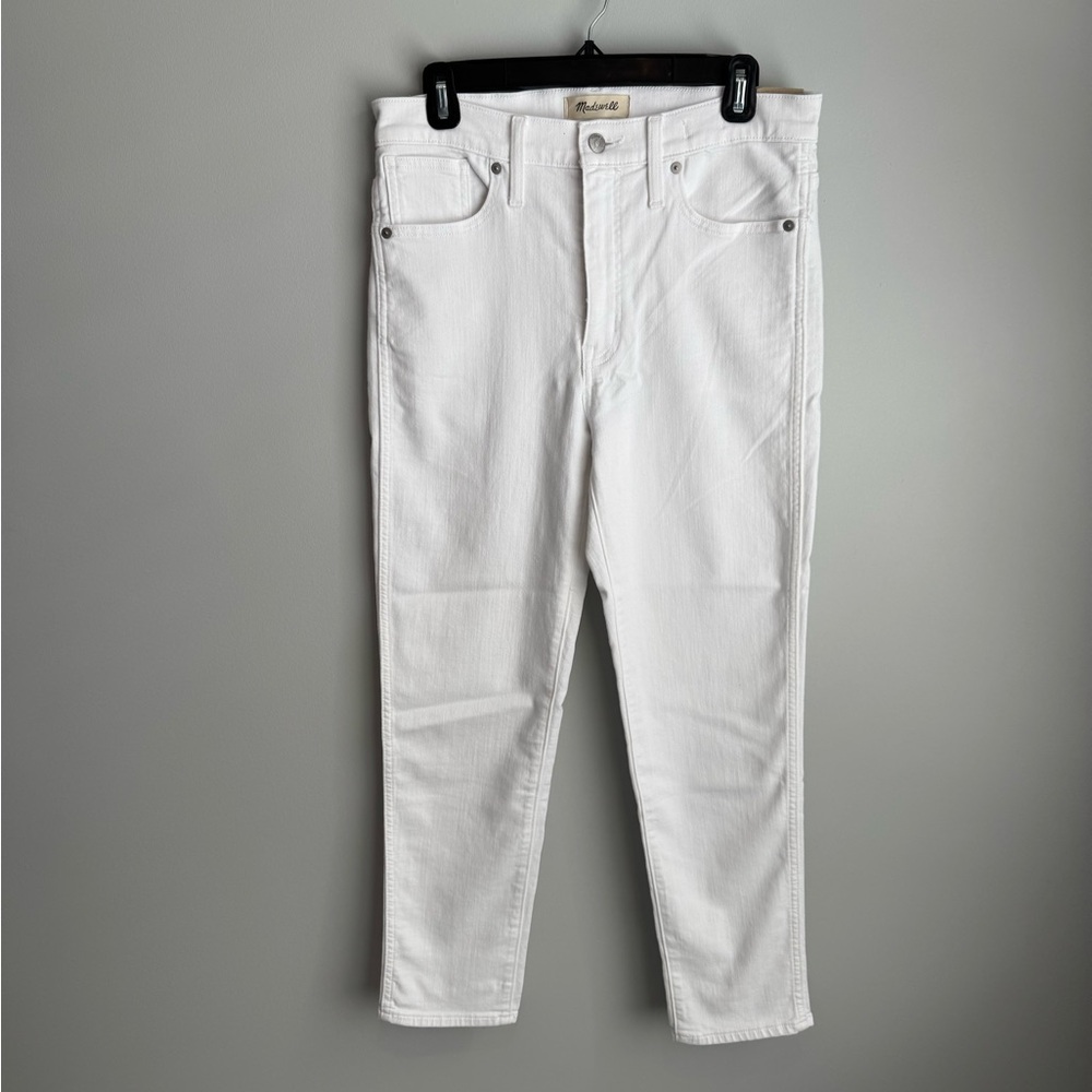 Madewell Stovepipe White Jeans